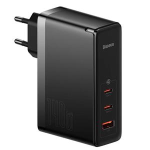Nabíječka do sítě Baseus GaN5 Pro 140W, 1xUSB, 2xUSB-C černá