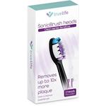 Náhradné hlavice pre TrueLife SonicBrush Clean, Sensitive, čierna, 2 ks