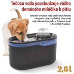 Náhradné vodné čerpadlo pre inteligentné vodné fontány, čierne