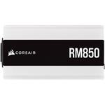 Napájací zdroj CORSAIR, RM850-80 PLUS Gold (ATX, 850W, modulárny), biely
