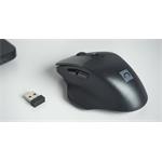 Natec Blackbird 2 tichá bezdrôtová myš, 1600 DPI, čierna