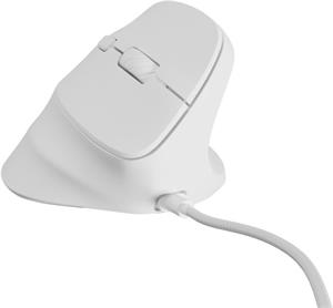 Natec CRAKE 2 PRO, vertikálna myš, biela