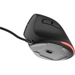 Natec CRAKE 2 PRO, vertikálna myš, čierna