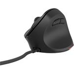 Natec CRAKE 2 PRO, vertikálna myš, čierna