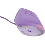 Natec CRAKE 2 PRO, vertikálna myš, fialová