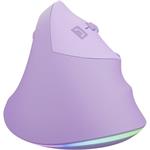 Natec CRAKE 2 PRO, vertikálna myš, fialová