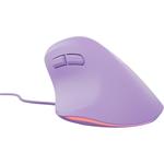Natec CRAKE 2 PRO, vertikálna myš, fialová