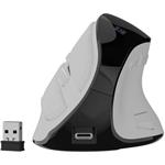 Natec EUPHONIE PRO, vertikálna bezdrôtová myš, biela