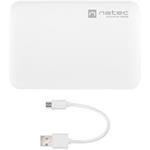 Natec Extreme Media Trevi Compact 5 000 mAh 2x USB-A + 1x USB-C biely