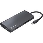 Natec Fowler 2, multiport adaptér USB 3.0 HUB, HDMI 4K, USB-C, RJ45, SD, MICRO SD