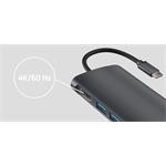 Natec Fowler 2, multiport adaptér USB 3.0 HUB, HDMI 4K, USB-C, RJ45, SD, MICRO SD