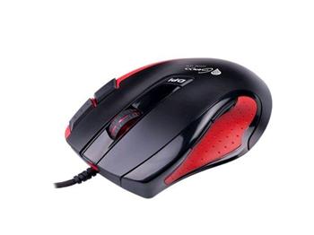 Natec Genesis GX68 herná laserová myš, 3400 DPI, USB, čierno-červená