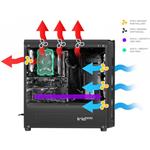 Natec Genesis Irid 300 GREEN, herná PC skrinka MIDI TOWER USB 3.0