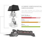 Natec Genesis Thor 200 RGB, hybridná mechanická klávesnica, SK verzia