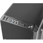 Natec Genesis Titan 550 PLUS, herná PC skrinka midi, USB 3.0, black
