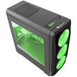 Natec Genesis Titan 750 GREEN, herná PC skrinka, MIDI TOWER USB 3.0