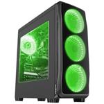 Natec Genesis Titan 750 GREEN, herná PC skrinka, MIDI TOWER USB 3.0