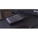 Natec powerbank Trevi Compact 10 000 mAh 2X USB-A + 1X USB-C, čierna