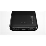 Natec powerbank Trevi Compact 5 000mAh 2x USB-A + 1x USB-C, čierny