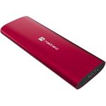 Natec Rhino, externý box pre SSD M.2 NVME LITE USB-C 3.2 Gen 2, červený