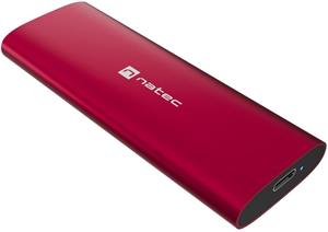 Natec Rhino, externý box pre SSD M.2 NVME LITE USB-C 3.2 Gen 2, červený