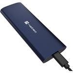 Natec Rhino, externý box pre SSD M.2 NVME LITE USB-C 3.2 Gen 2, modrý
