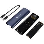 Natec Rhino, externý box pre SSD M.2 NVME LITE USB-C 3.2 Gen 2, modrý