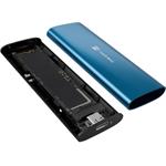 Natec Rhino, externý box pre SSD M.2 NVME LITE USB-C 3.2 Gen 2, modrý