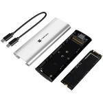 Natec Rhino, externý box pre SSD M.2 NVME LITE USB-C 3.2 Gen 2, strieborný
