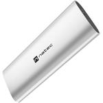 Natec Rhino, externý box pre SSD M.2 NVME LITE USB-C 3.2 Gen 2, strieborný