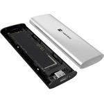 Natec Rhino, externý box pre SSD M.2 NVME LITE USB-C 3.2 Gen 2, strieborný