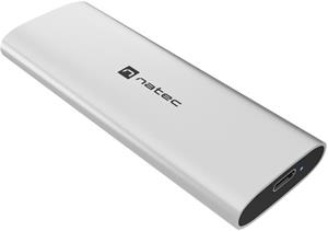 Natec Rhino, externý box pre SSD M.2 NVME LITE USB-C 3.2 Gen 2, strieborný