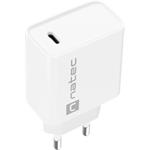 Natec RIBERA nabíjačka 20W, 1x USB-C, biela