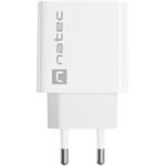 Natec RIBERA nabíjačka 20W, 1x USB-C, biela