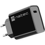 Natec RIBERA nabíjačka 20W, 1x USB-C, čierna