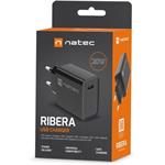 Natec RIBERA nabíjačka 20W, 1x USB-C, čierna