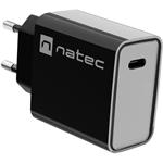 Natec RIBERA nabíjačka 20W, 1x USB-C, čierna