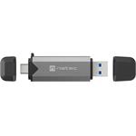 Natec SCARAB 3, čítačka kariet USB-A + USB-C 3.1 Gen 1, microSD, microSDHC, microSDXC, SD, SDHC, SDXC, T-Flash