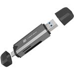 Natec SCARAB 3, čítačka kariet USB-A + USB-C 3.1 Gen 1, microSD, microSDHC, microSDXC, SD, SDHC, SDXC, T-Flash