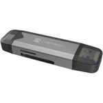 Natec SCARAB 3, čítačka kariet USB-A + USB-C 3.1 Gen 1, microSD, microSDHC, microSDXC, SD, SDHC, SDXC, T-Flash