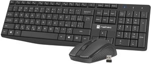 Natec SQUID bezdrôtový set 2v1, klávesnica a myš, SK, čierna