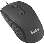 Natec Triline 2, optická myš, 1600DPI, čierna