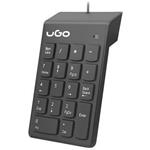 Natec Ugo Askja K140 drôtová numerická klávesnica USB, čierna