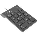 Natec Ugo Askja K140 drôtová numerická klávesnica USB, čierna