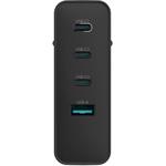Natec univerzálna USB nabíjačka GaN 100W, 3X USB-C, 1X USB-A, čierna