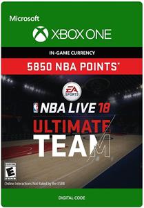 NBA LIVE 18 - NBA UT 5850 Points Pack, pre Xbox