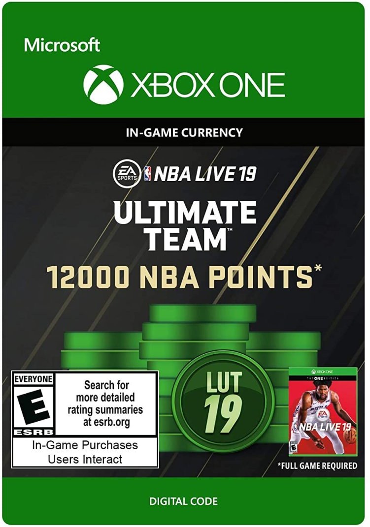 NBA LIVE 19 - NBA Ultimate Team 12000 Points Pack, pre Xbox