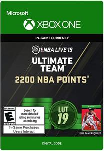 NBA LIVE 19 - NBA Ultimate Team 2200 Points Pack, pre Xbox
