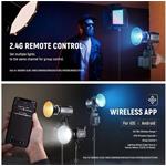 Neewer MS60C RGB trvalé štúdiové svetlo, Bowens, 8300Lux/1m, 2700-6500K, CRI97+, 65W, COB LED