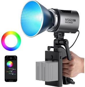 Neewer MS60C RGB trvalé štúdiové svetlo, Bowens, 8300Lux/1m, 2700-6500K, CRI97+, 65W, COB LED